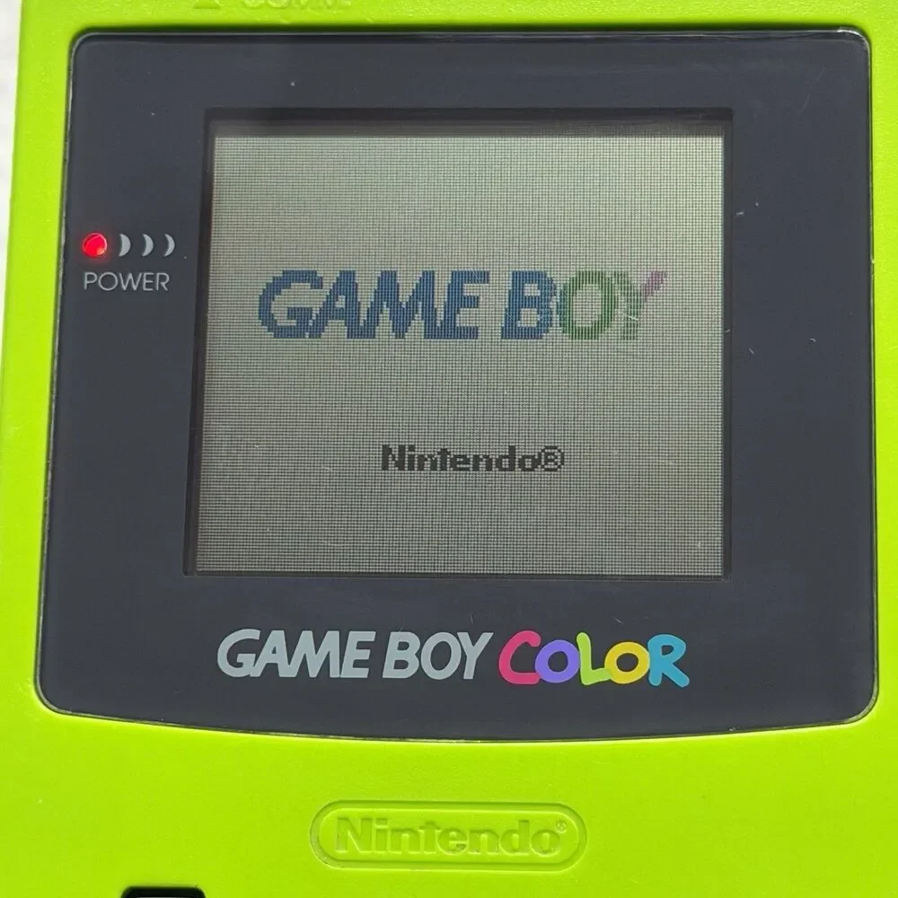 Nintendo Game Boy Color CGB-001 Kiwi Green System Handheld Console Tested/works